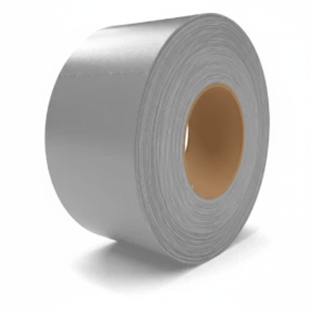 MegaTape MCT 300 gaffa tape grijs 75 mm – brede rol tape op kartonnen kern, staand